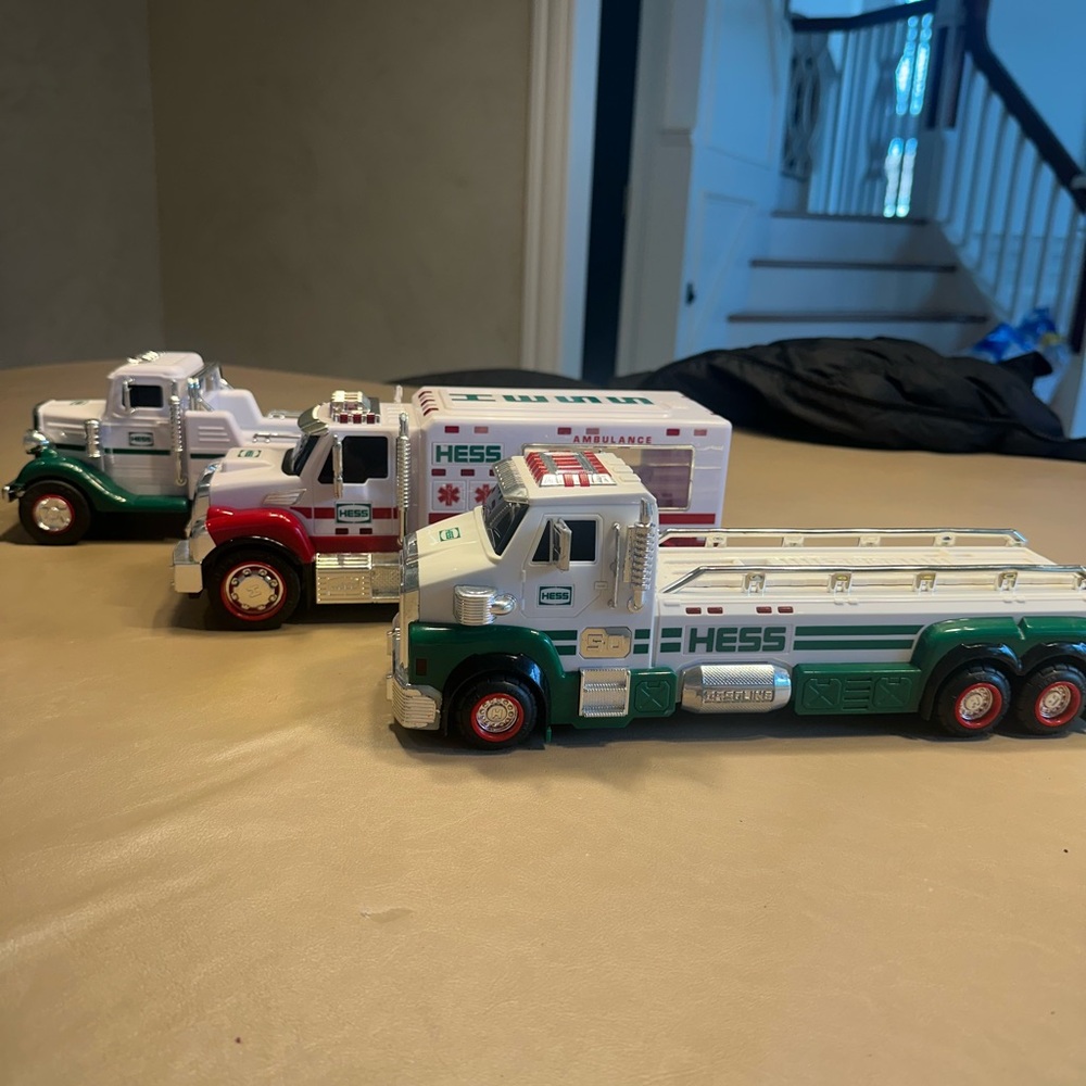 Vintage Hess Trucks Collections Lot of 3. In Good Condition NoBox 2020,2014,2022